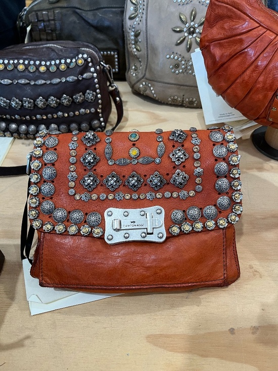 Campomaggi Handbags - Studded Campomaggi Bag in Mattone